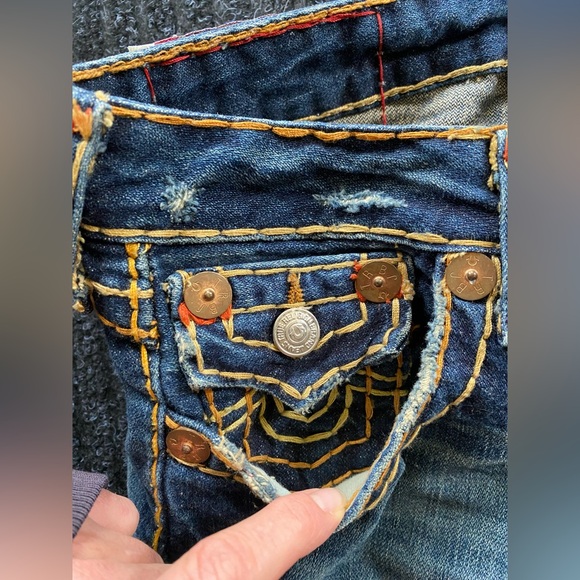 True Religion designer jeans JOEY SUPER T -size 26. AWESOME COLOR WAY!!! RARE! - Picture 6 of 15